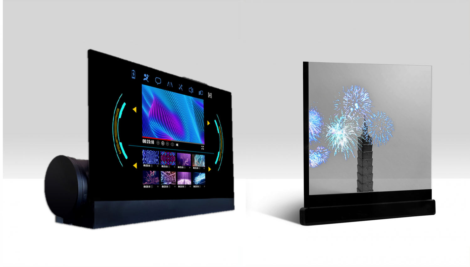 可卷式、折迭性、高透明